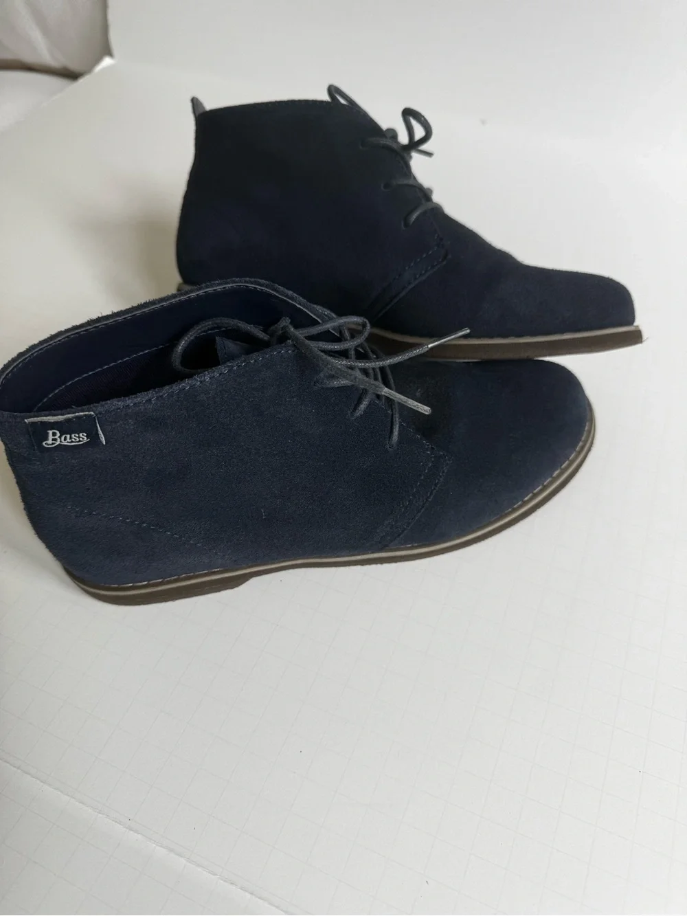 Bass Men's Navy Suede Chukka Boots